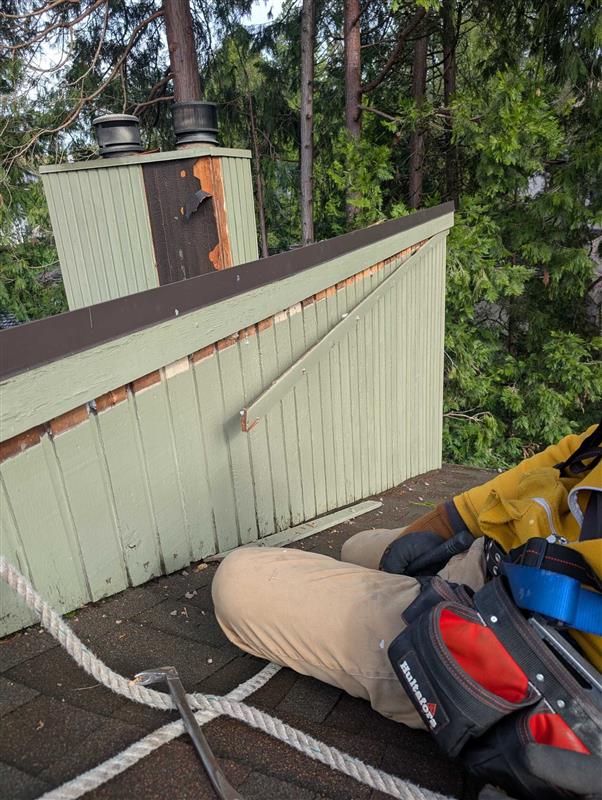 Chimney Chase Siding Exterior Repair